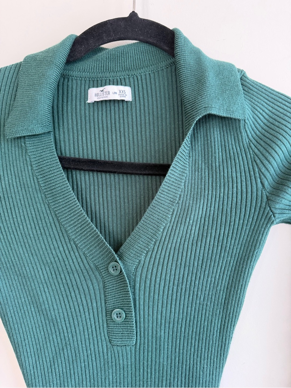 Hollister Women's Ribbed Knit Dress Forest Green